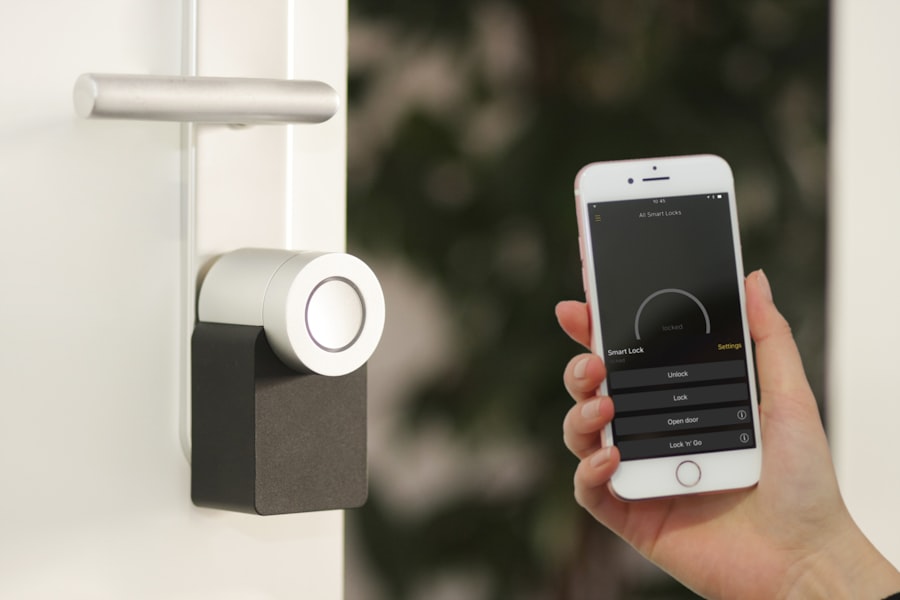 Smart home technology in a modern property